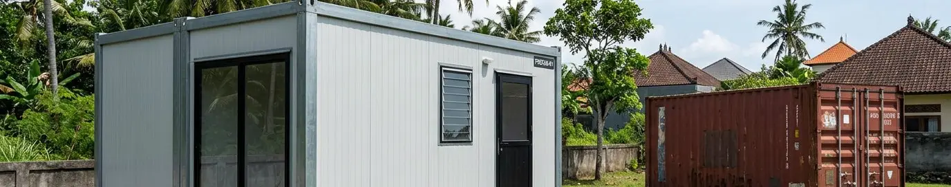 Rumah Kontainer Bekas vs Rumah Modular Panel Sandwich