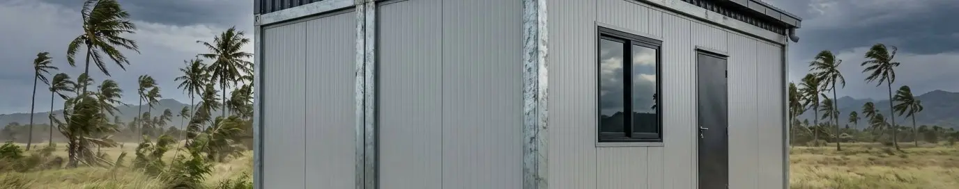 Rumah Modular Tahan Angin Kencang: Beban Angin dan Pengikat Atap