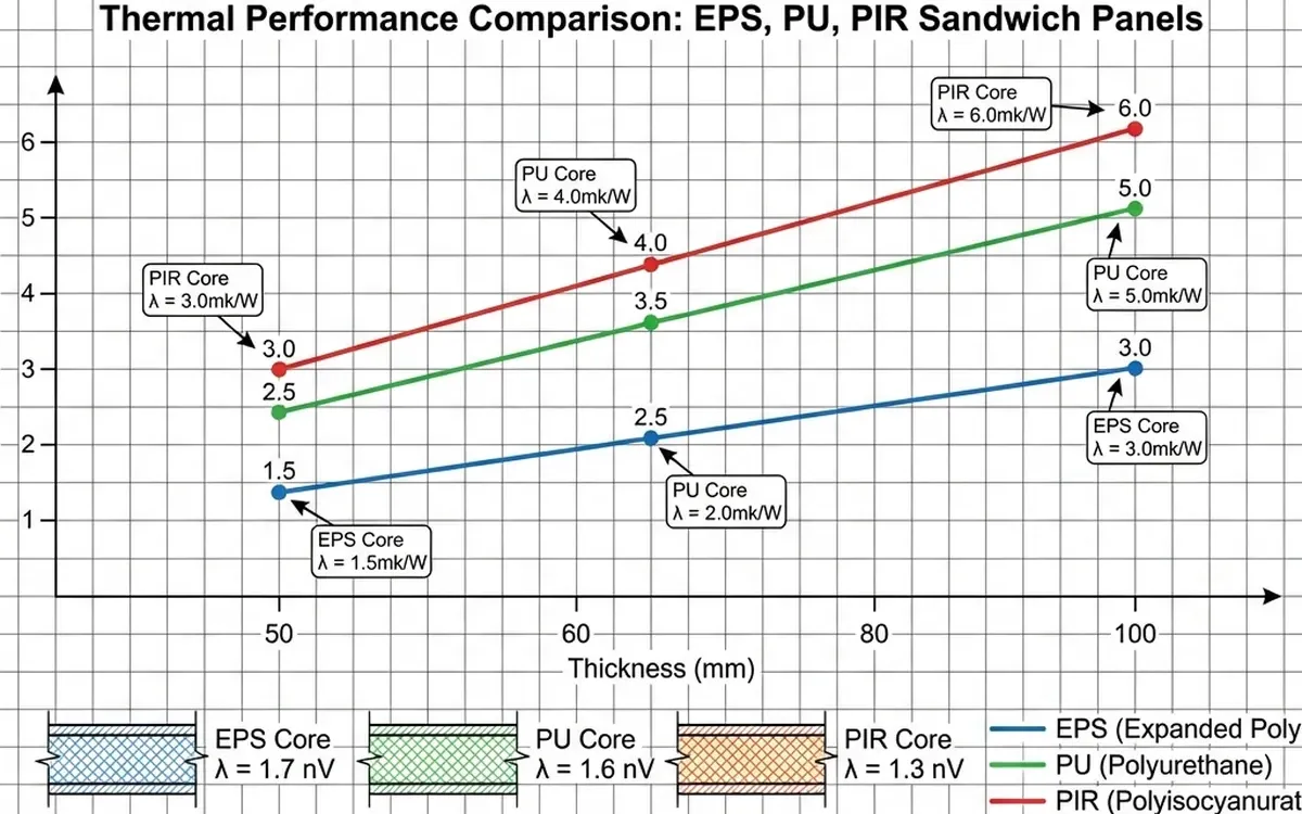 Harga Sandwich Panel 2026: Komparasi Lengkap EPS, PU, dan PIR