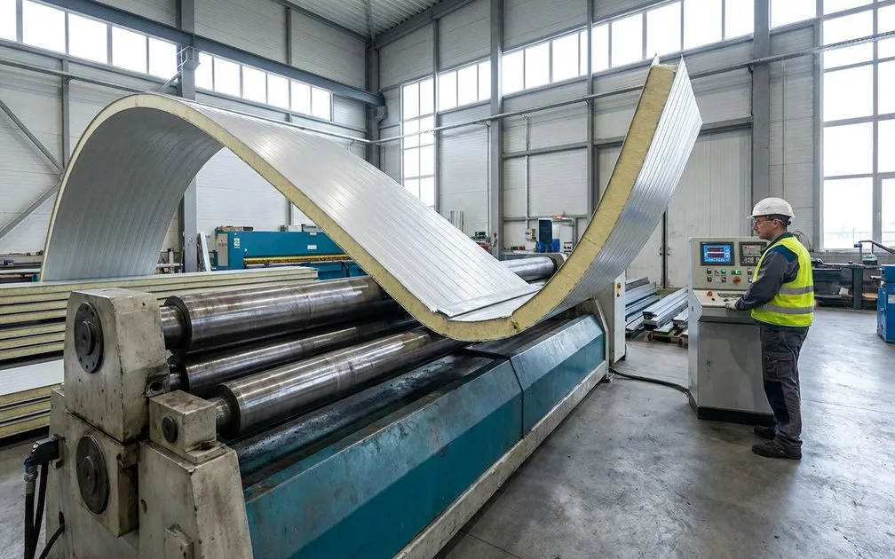 Teknik Curving Sandwich Panel: Panduan Pembengkokan Industrial