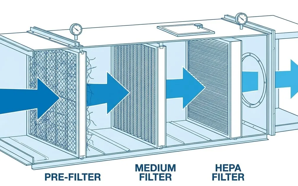 Filter Cascade Cleanroom: Pre-Filter, Medium, HEPA — Panduan Lengkap