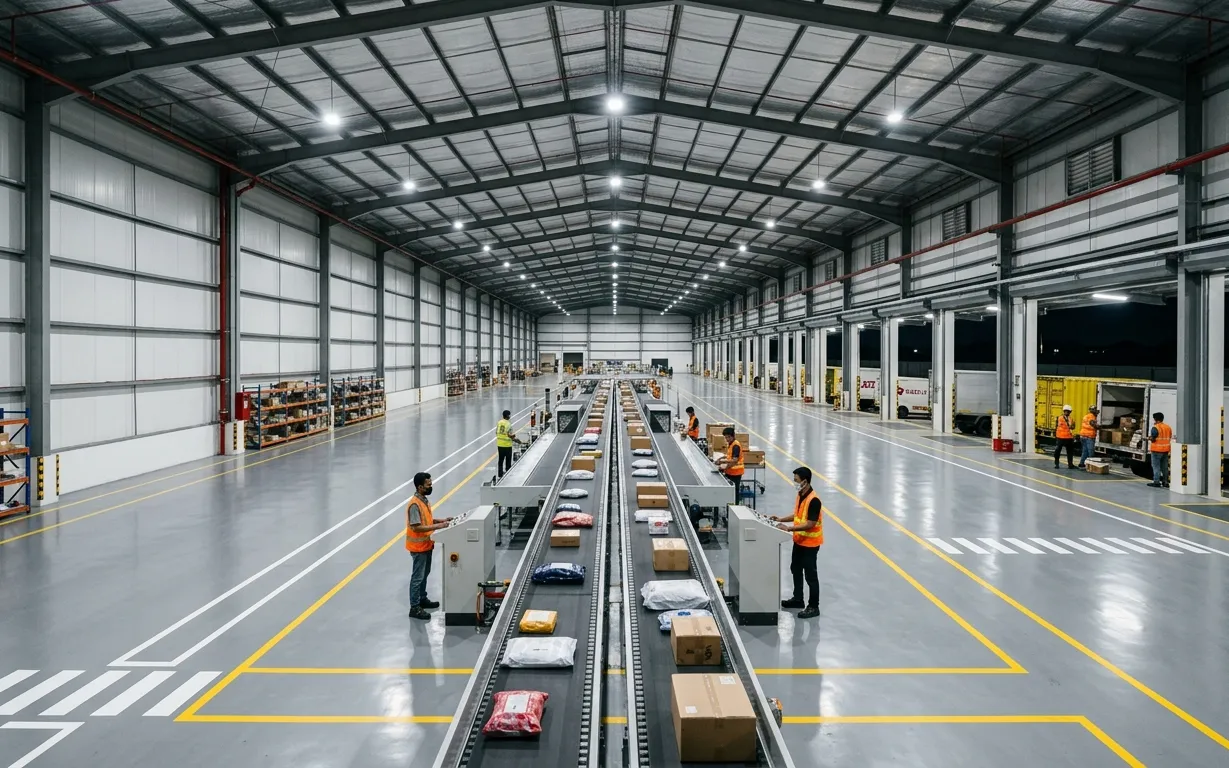 Sandwich Panel Pusat Sortasi & Hub Cross Docking 2026