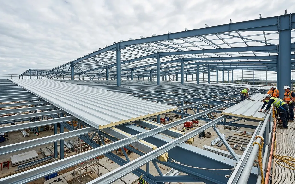 Jarak Gording Sandwich Panel: Bentang, Beban dan Lendutan 2026