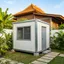 Paviliun Modular di Halaman Rumah: Izin, Ukuran, Biaya