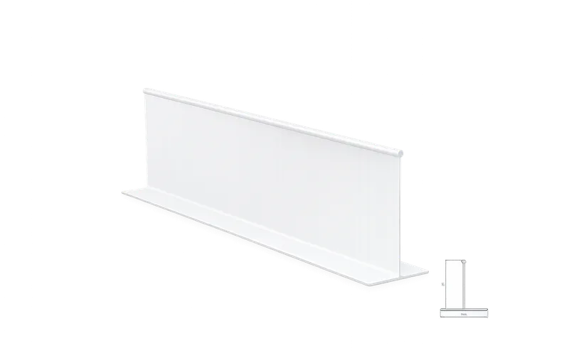Aluminium T Bar Besar Powder Coated