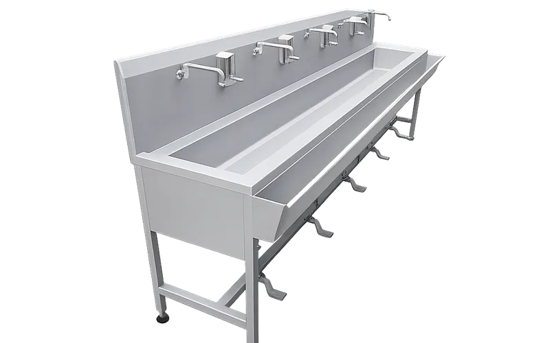 Foot-Operated Medical Hand Wash Sink