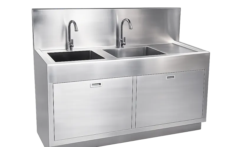 Double Medical Hand Wash Sink