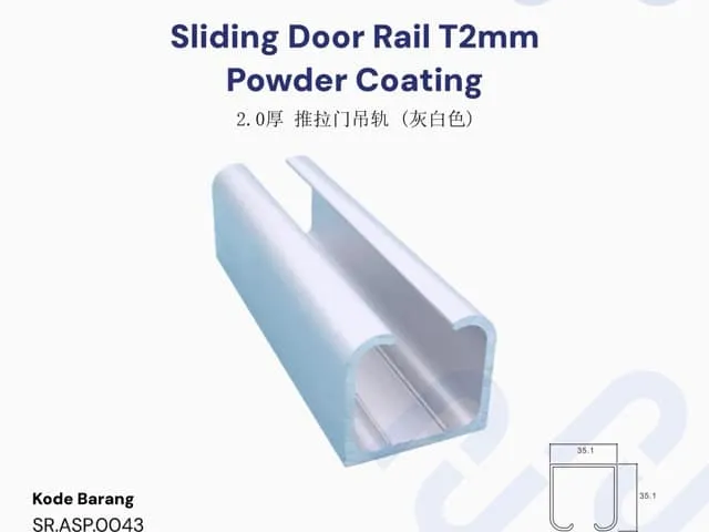 Sliding Door Rail Hanging Track T2mm