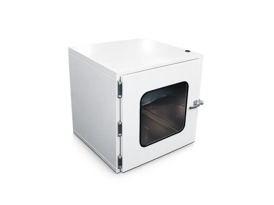 High Powder Coating Steel Pass Through Chamber Box With Mechanical Interlock