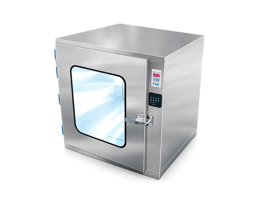 SUS304 Electronic Interlock Clean Room Pass Through Box For Pharmacy Laboratory