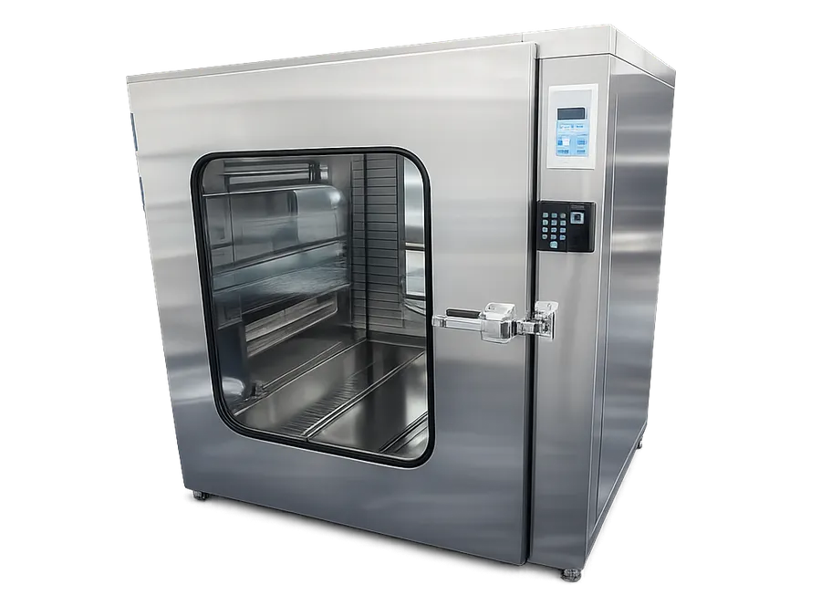 Static Cleanroom Pass Through Chambers Fingerprint Unlock With Uv Sterilization System