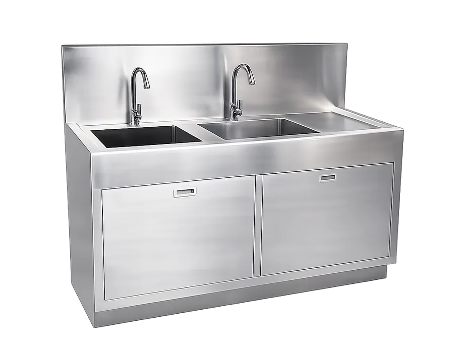 Double Medical Hand Wash Sink